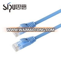 SIPU wholesale high quality flat cat6 pvc patch cable