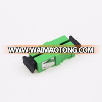 Short Flange Green SC/APC SM Simplex Optical Fiber Adapter best price